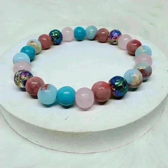 Boho Style Colorful Beaded Bracelet - Picture 4 of 6